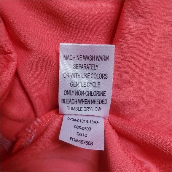 BCG Pink and White Short Sleeve Quarter Zip Athletic T Shirt sz M - Picture 10 of 11